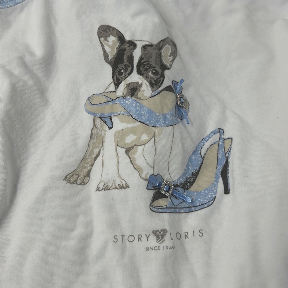 Story Loris Dog Shoe Print Tank Top Girl’s Size 5